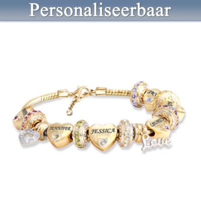 Voor altijd in mijn hart - gepersonaliseerde armband