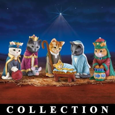 Un chaton est né - Collection de crèches