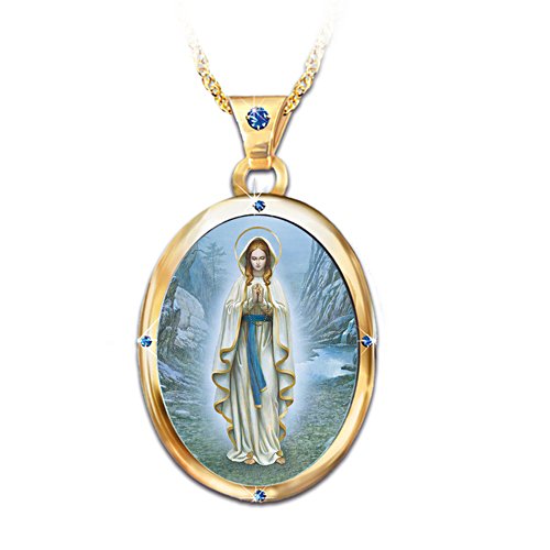 Le Miracle de Lourdes - Chaîne avec pendentif 