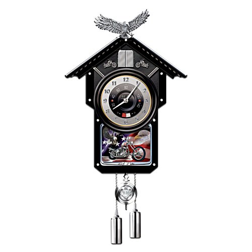 'Time Of Freedom' Motorcycle Cuckoo Clock 