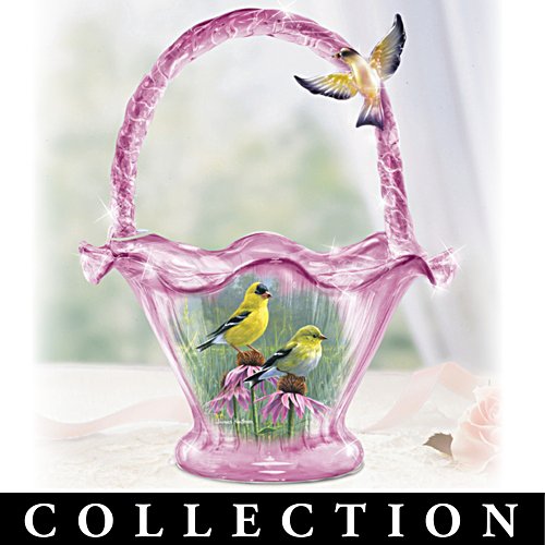 James Hautman Songbird Art Hand-Blown Glass Bowl Collection