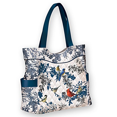 James Hautman 'Songs Of Spring' Bird Quilted Tote Bag