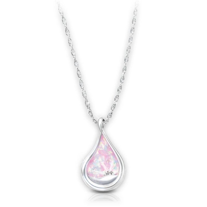 "Everlasting Hope" Breast Cancer Awareness Pendant Necklace
