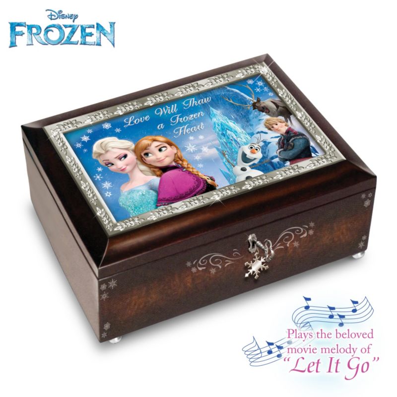 Disney FROZEN Mahogany-Finished Heirloom Music Box