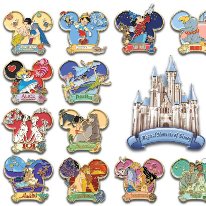 The Magical Moments Of Disney Pin Collection