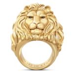 Lion gold deals ring for men