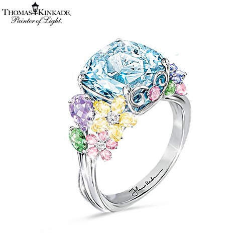 Thomas Kinkade "Colours Of Inspiration" Women's Floral Ring