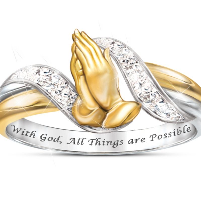 Faith's Embrace' Diamond Ring