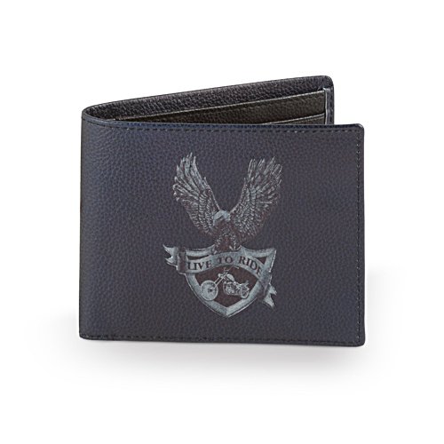 "Live To Ride" RFID Blocking Leather Wallet