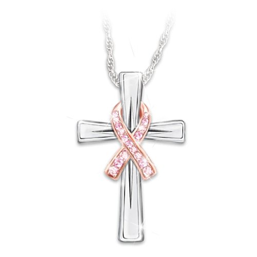 Faith And Hope Breast Cancer Awareness Pendant Necklace