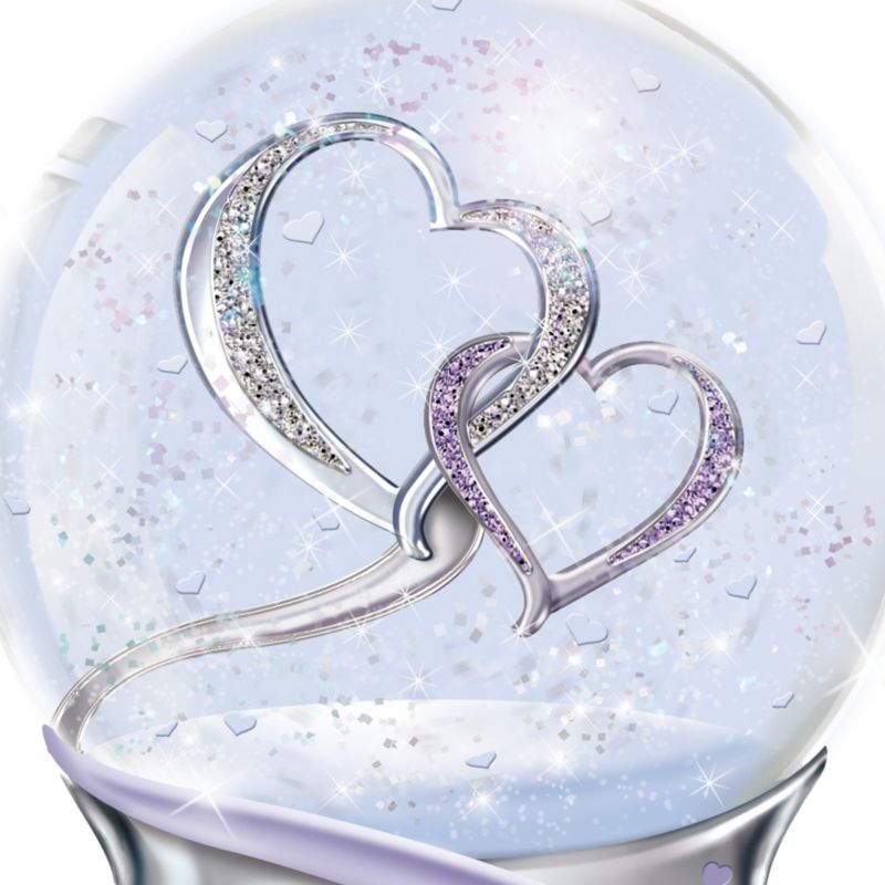 mother and daughter snow globe