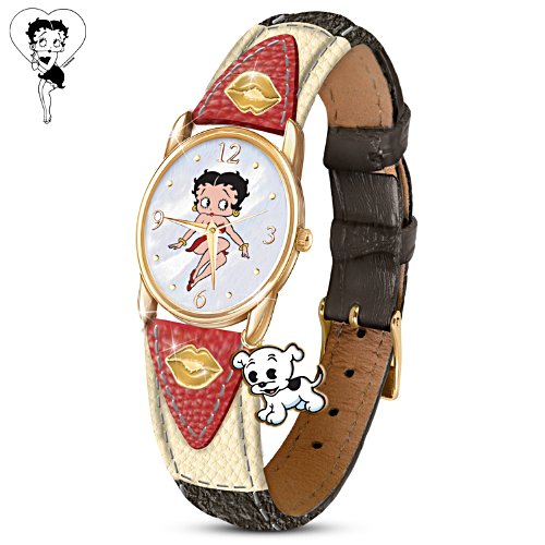 "Betty Boop" Women's Watch With Mother-Of-Pearl Face