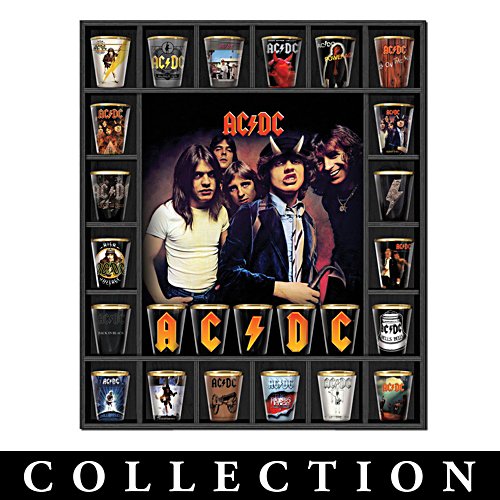 AC/DC Album Covers Shot Glass Collection