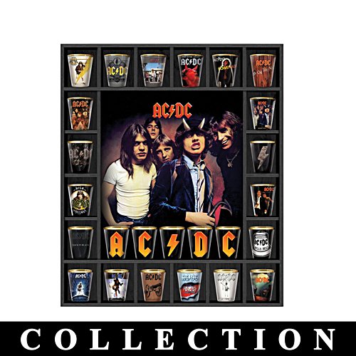 AC/DC - Histoire du rock - collection de verres à shot