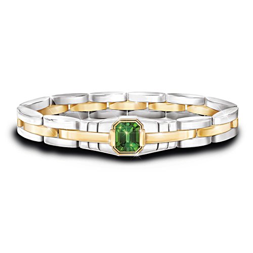 Force Of Nature Men's Bracelet Featuring A 3-Carat Helenite