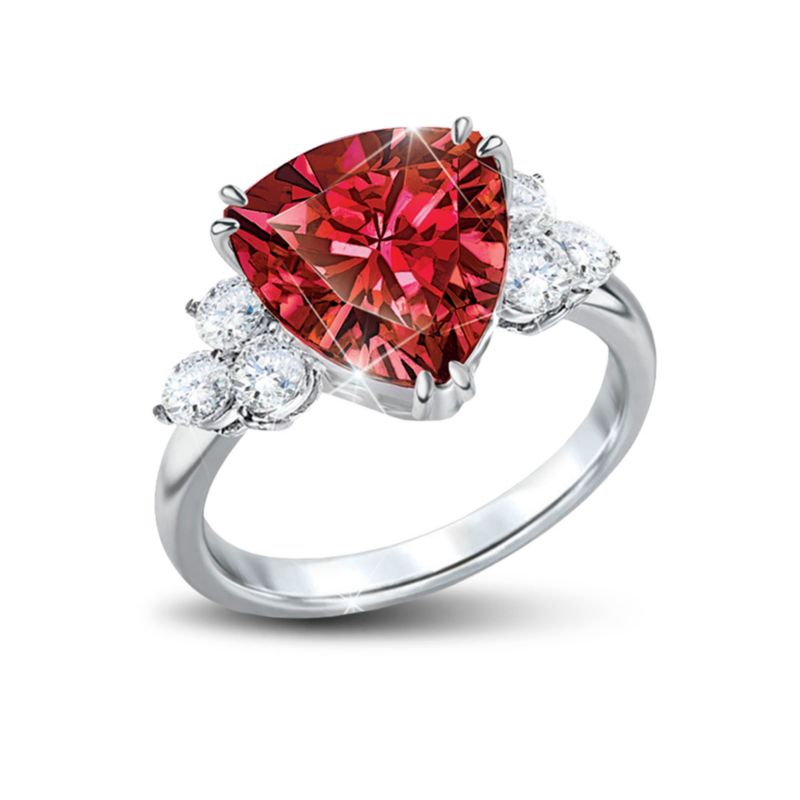Rarest Red Red And White Ladies' Ring