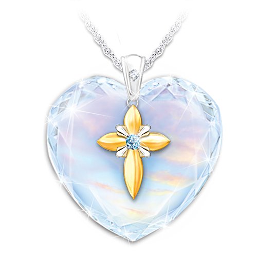 Bless My Granddaughter Heart Pendant Necklace