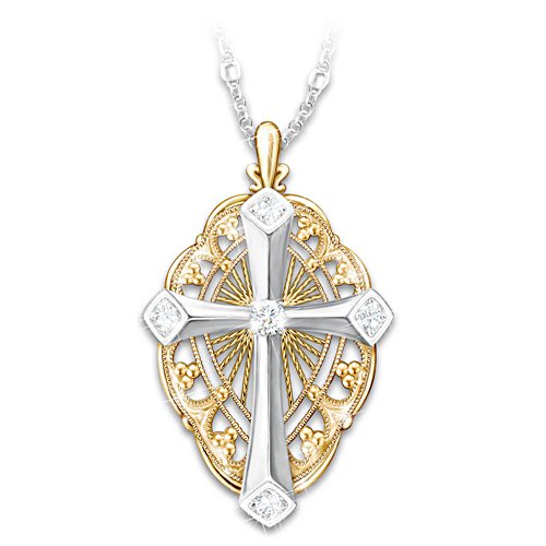 'Everlasting Light' Diamond Cross Ladies' Pendant