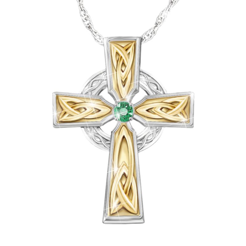 Im Glauben liegt Kraft – Kelten-Kreuz-Anhänger