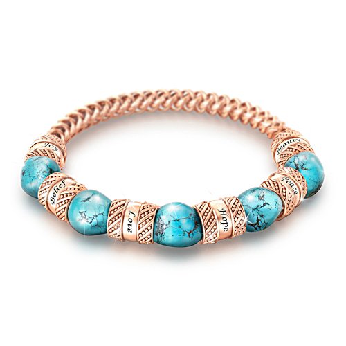 'Touch Of Heaven' Turquoise And Copper Bracelet