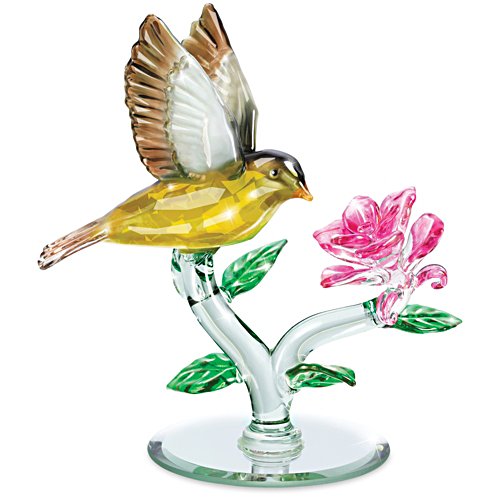 Golden Wonder Songbird Sculpture