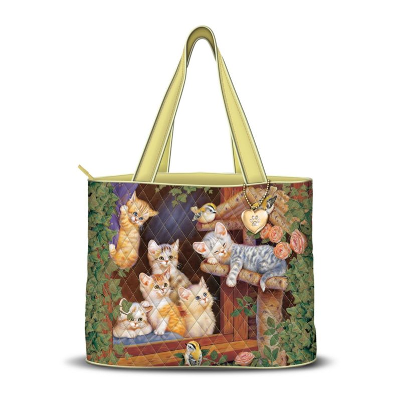 Jürgen Scholz Cat Season Quilted Tote Spring Edition