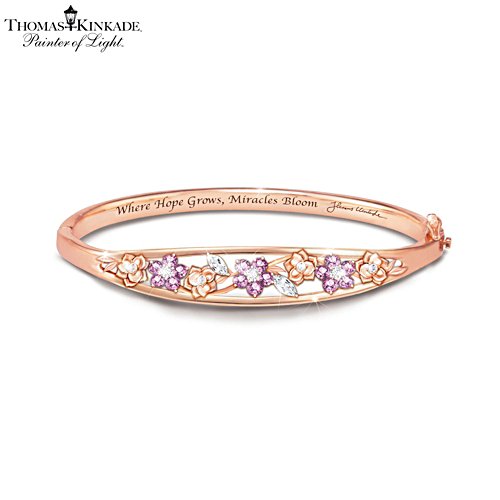 Thomas Kinkade "Garden Of Hope" Women's Copper Bracelet