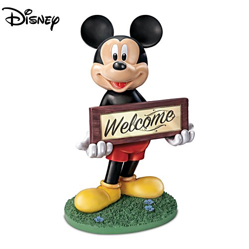 Disney Mickey Mouse Solar-Powered Outdoor Welcome Sign