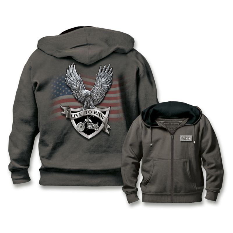 biker hoodie