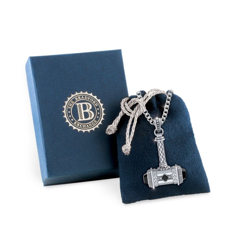 Ciondolo Martello Di Thor In Ambra – Traforato Con Decorazione - Foto 12