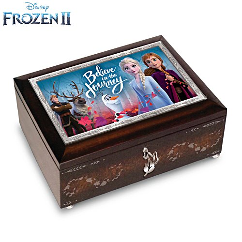 Disney FROZEN 2 Mahogany-Finished Heirloom Music Box