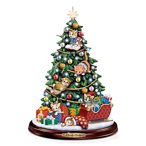 Trubel unterm Weihnachtsbaum – Katzen-Christbaum