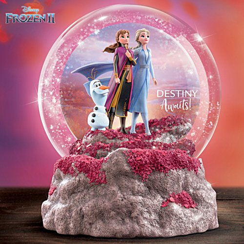 Disney FROZEN 2 "Destiny Awaits" Illuminated Glitter Globe