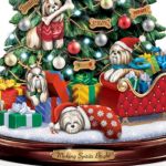 Talataca Shih Tzu Shitzu Schlafender Engelsflügel Tier Haustier Hund  Bauernhaus 2D Flacher Auto Rückspiegel Zubehör Weihnachtsbaum Ornament  Dekoration