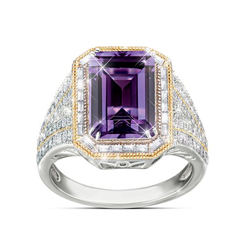 Royal Family-Inspired Simulated Amethyst Ring