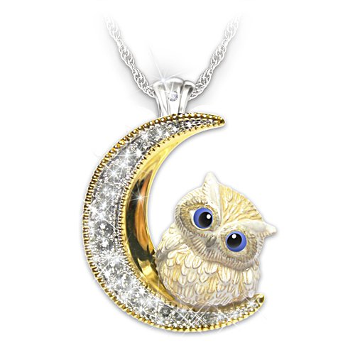Granddaughter Owl Always Love You Crystal Necklace