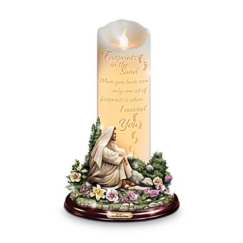 ‘I Am With You Always’ Flameless Footprints Poem Candle