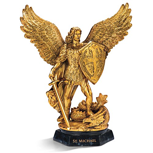 Goldener Sankt Michael – Engelskulptur