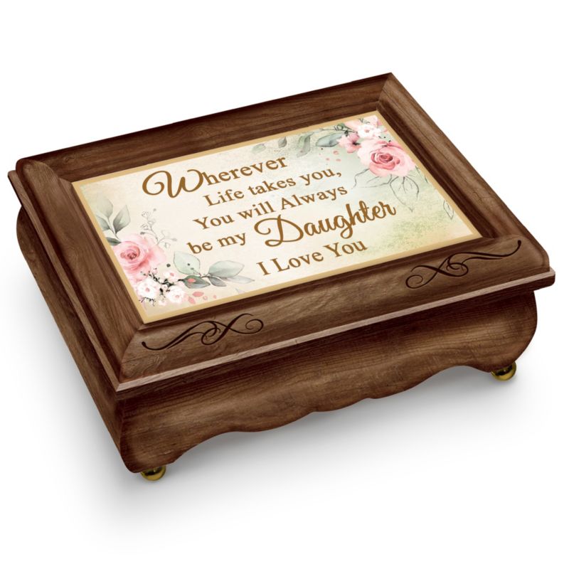 Wooden Music Box For Daughter Plays "You Are So Beautiful"