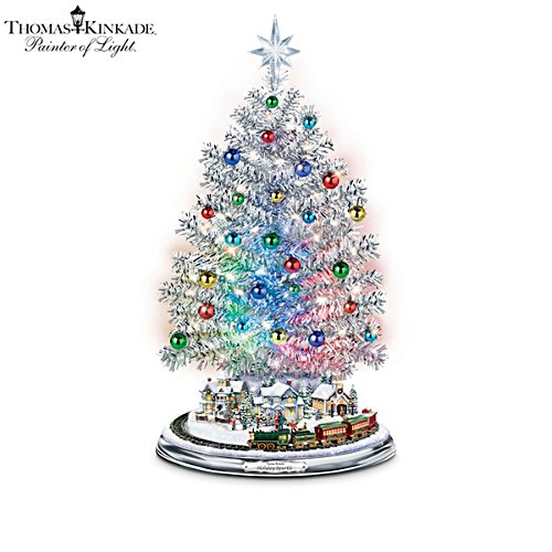 Thomas Kinkade Silver Blessings Christmas Tree