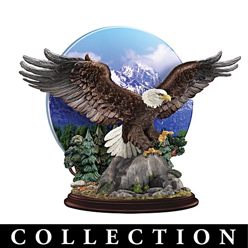 Eagle Sculptures With Lenticular Lens Artistry