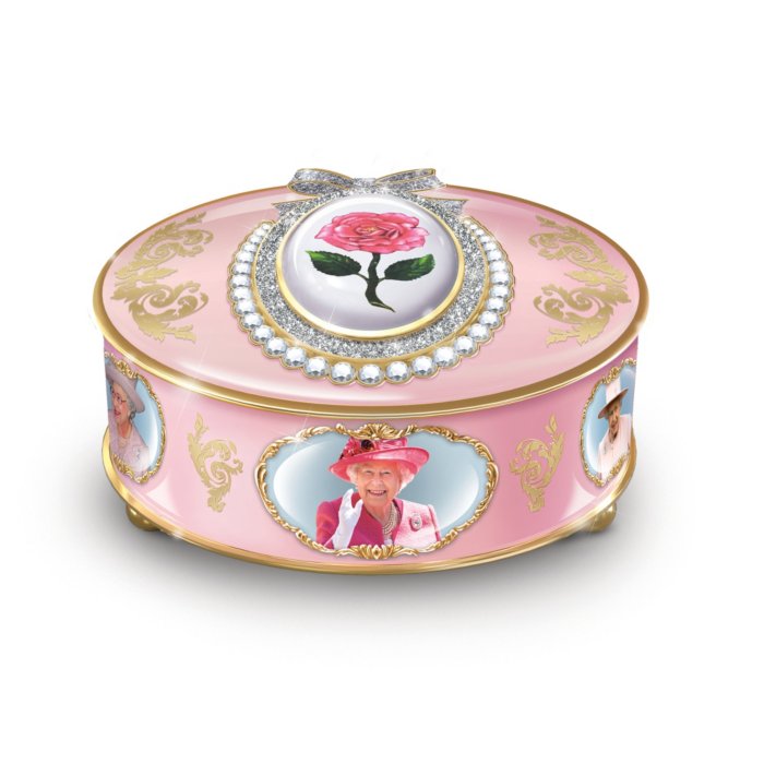Royal Brooch-Inspired Porcelain Music Box Collection