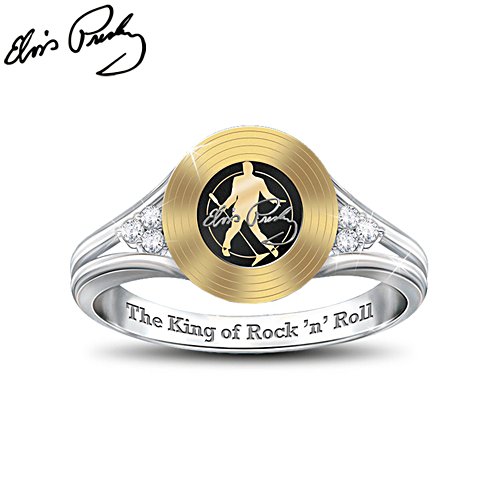 Elvis Presley "Gold Record" Diamonesk Ring