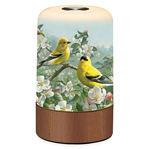 Happy Goldfinches Table Lamp