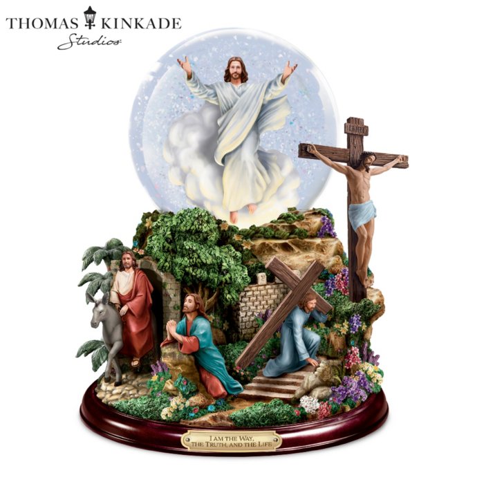 Thomas Kinkade's 'Visions of Christ' Glitter Globe