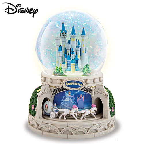 Disney Cinderella Glitter Globe With Lights, Motion & Music
