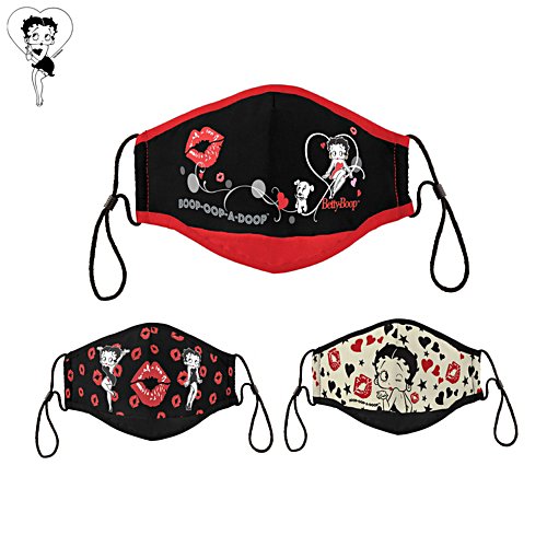 Betty Boop Adult Face Mask Set