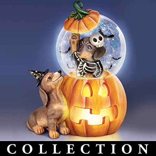 Holiday Dachshund Puppy Waterglobes Collection