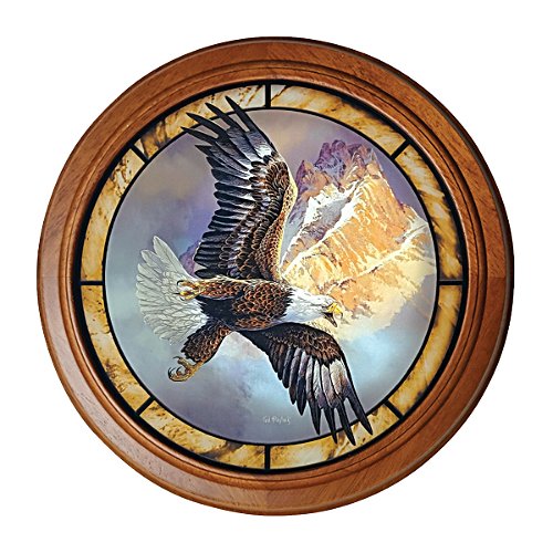 Canyon Guardian Eagle-Stained Glass Wall Décor