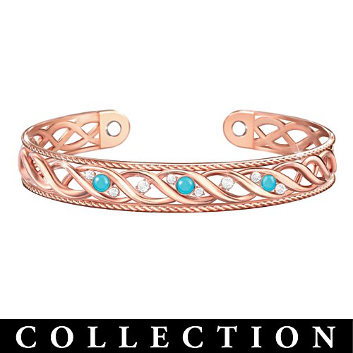Healing Beauty Copper & Genuine Gemstone Bracelet Collection
